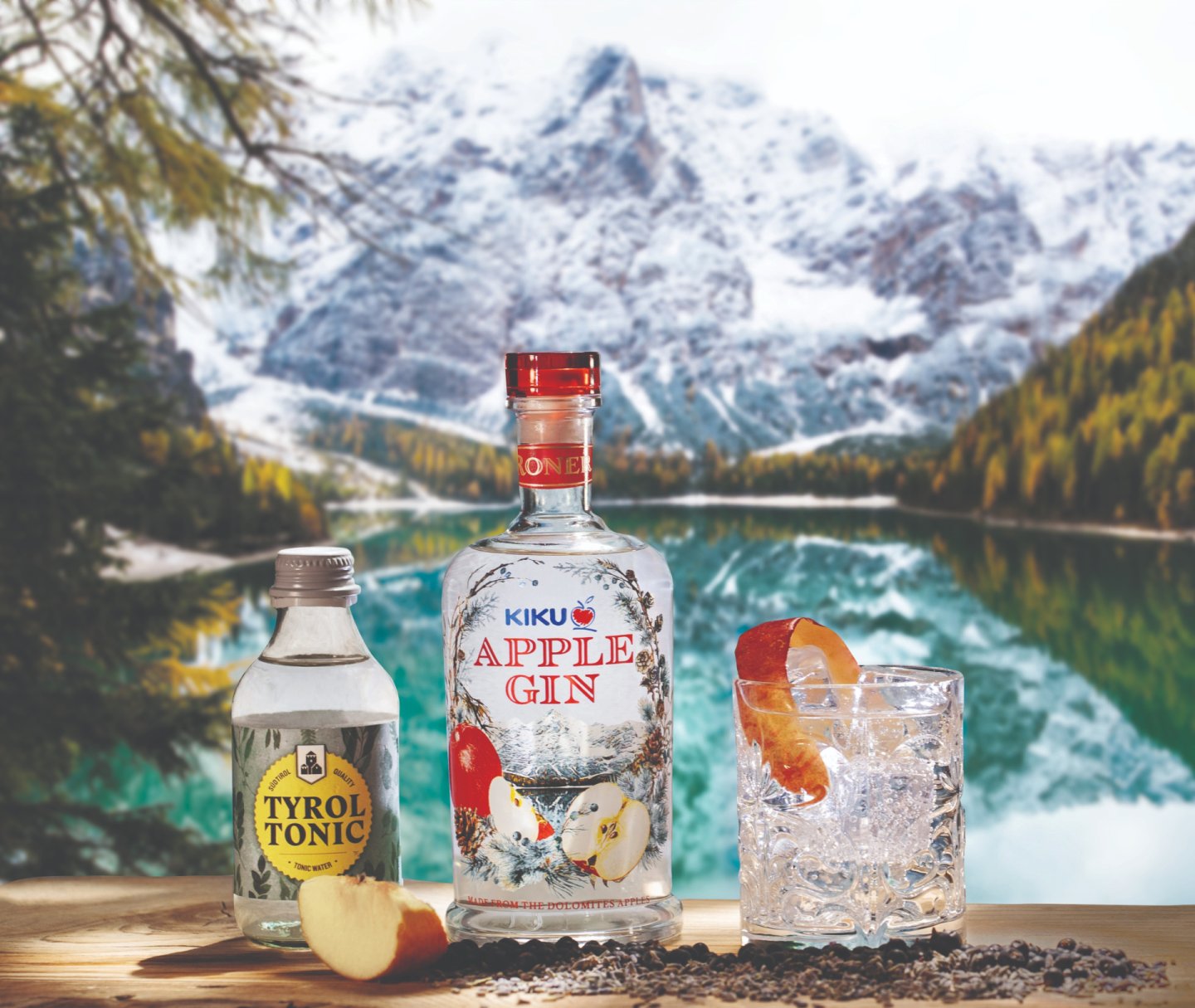 Gin Rocks Apple KIKU Apple Gin / RONER
